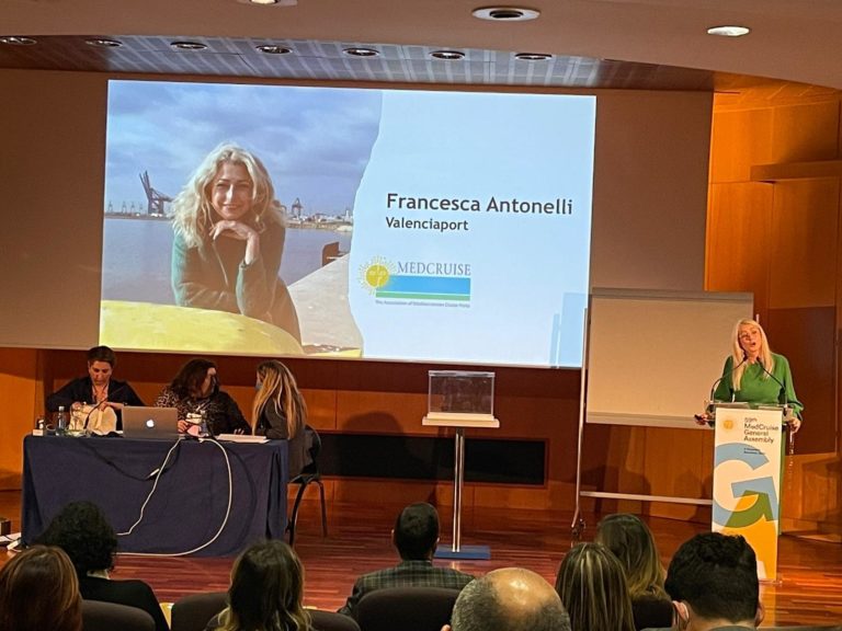 Francesca Antonelli, head of cruises of the Port Authority of Valencia (PAV), elected senior vice-president of the Association of Mediterranean Cruise Ports (November 2021)
